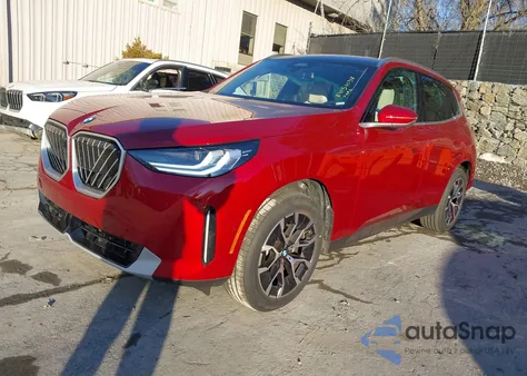 2026 BMW X3 30 xDrive from USA, damaged, VIN 5UX53GP03T9188796